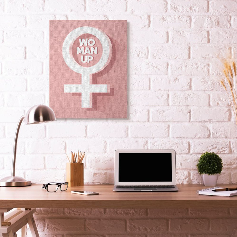 « féminin up féminin symbol », impression, Toile tendue, H 40 po x l 30 po