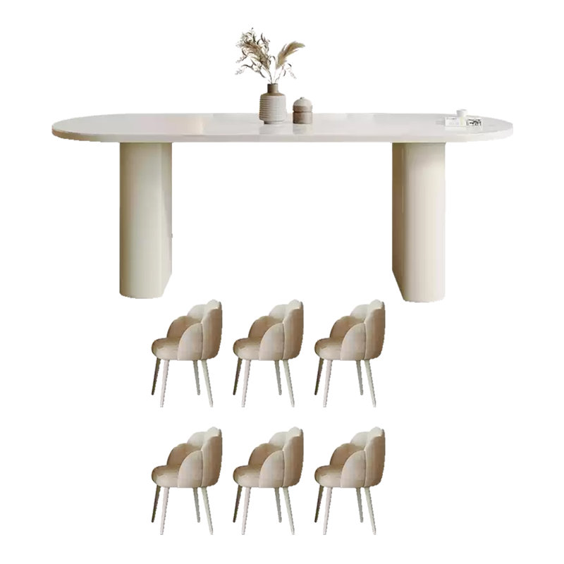 Table de salle à manger Simple French Rock, H 29,52 po x L 62,99 po x l 31,49 po
