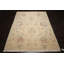 Tapis tibétain beige en laine noué à la main 9 x 12