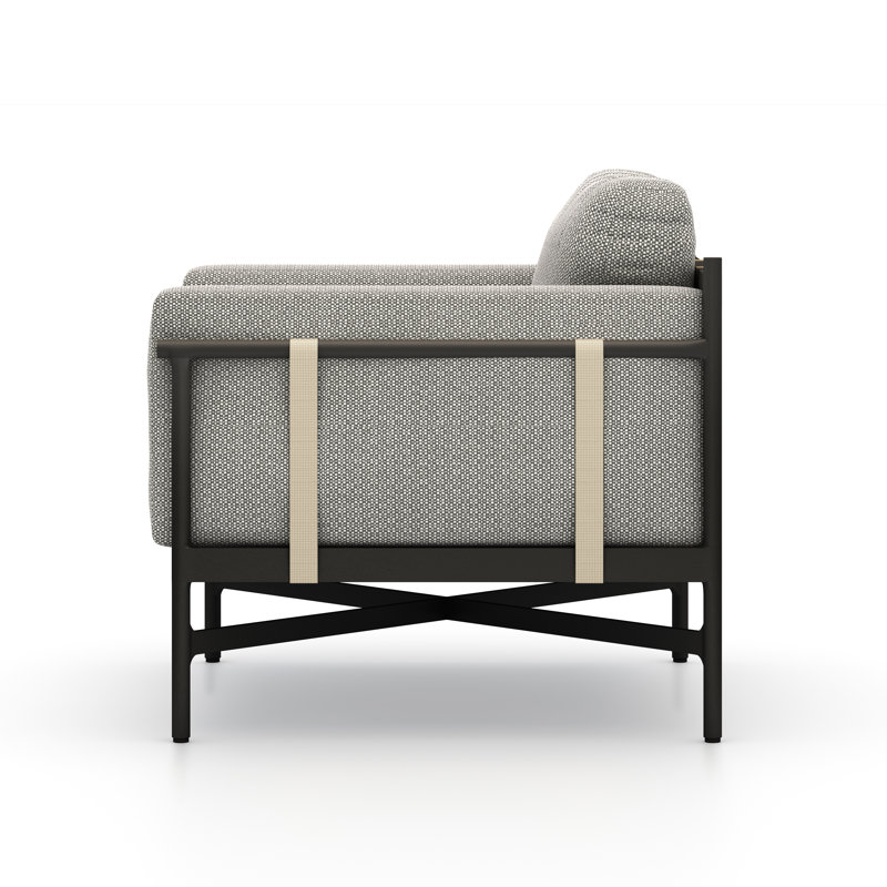 Hearst Outdoor Lounge Chair, Dark Gray