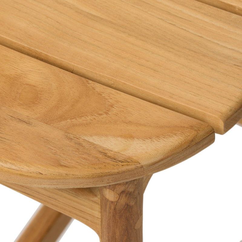 Baden Outdoor Teak Bar Stool, 23.81"
