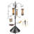 Adjustable 94-Inch Bird Feeding Station - Multi-Hook Stand With Squirrel Baffle And Durable Design