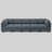 5-Seater Modular Sofa Chaise Lounge, Frostvelvet Upholstery Sofa Bed-874097759-874097730