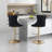 Javarius Upholstered Adjustable Height Counter Stool with Metal Frame-738334369