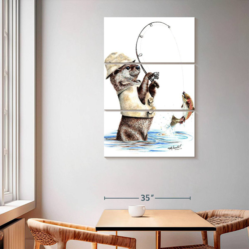 Senne Nature's Fisherman, 65" H x 42" W