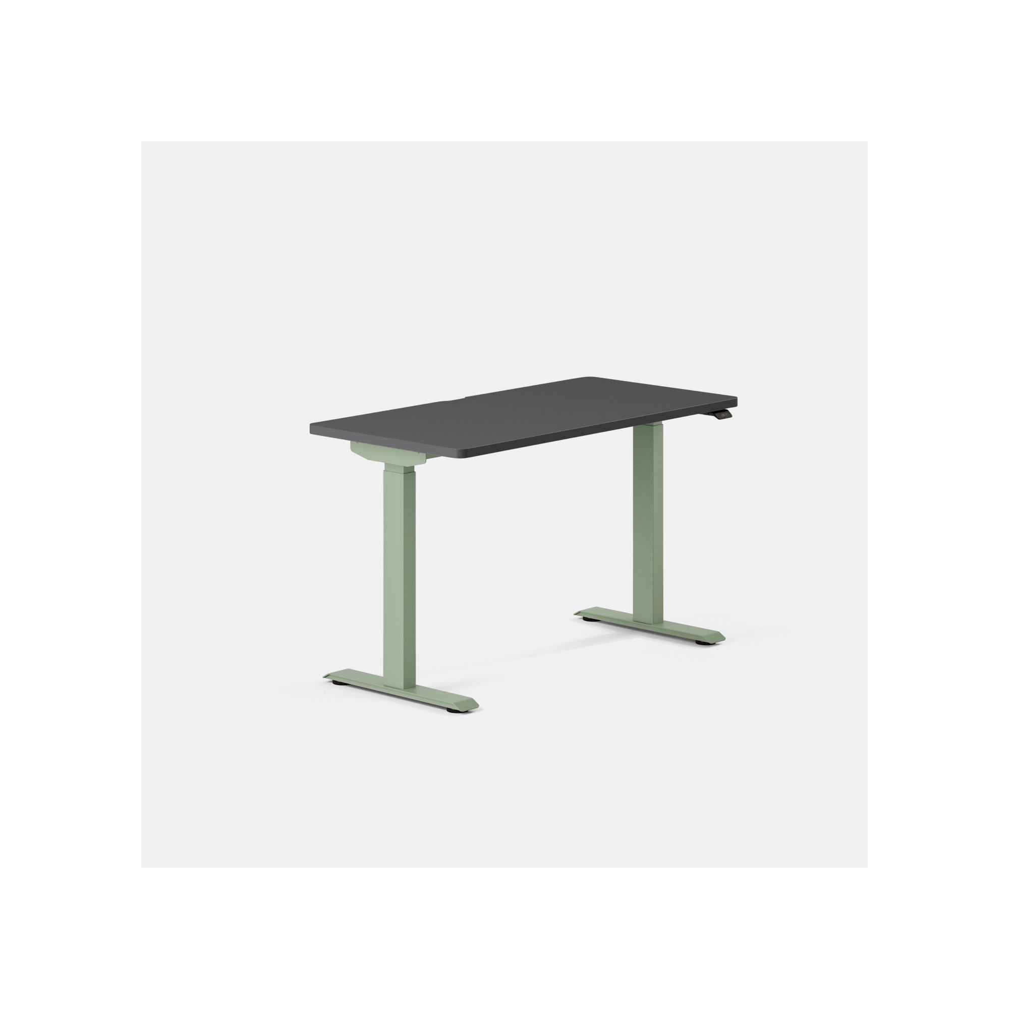 Duo Standing Desk, 47.3" H x 48" W x 24" D, Sage, Charcoal