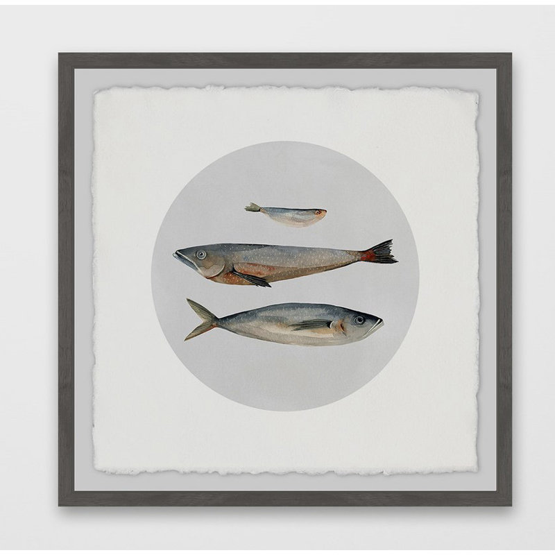 " Three Fish II ", 18" H x 18" W x 3.5" D
