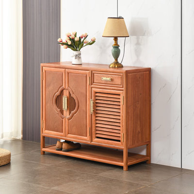 High quality solid wood storage shoe cabinet