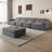 12-foot Modular Sparkle Chenille Sectional Sofa Set With Removable Ottoman & Chaise - Deep Seated Tufted Living Room Couch-1203214407