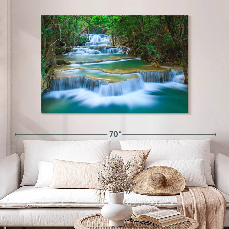 La cascade d'Erawan de Kerrick Kanchanaburi, H 34 po x l 51 po