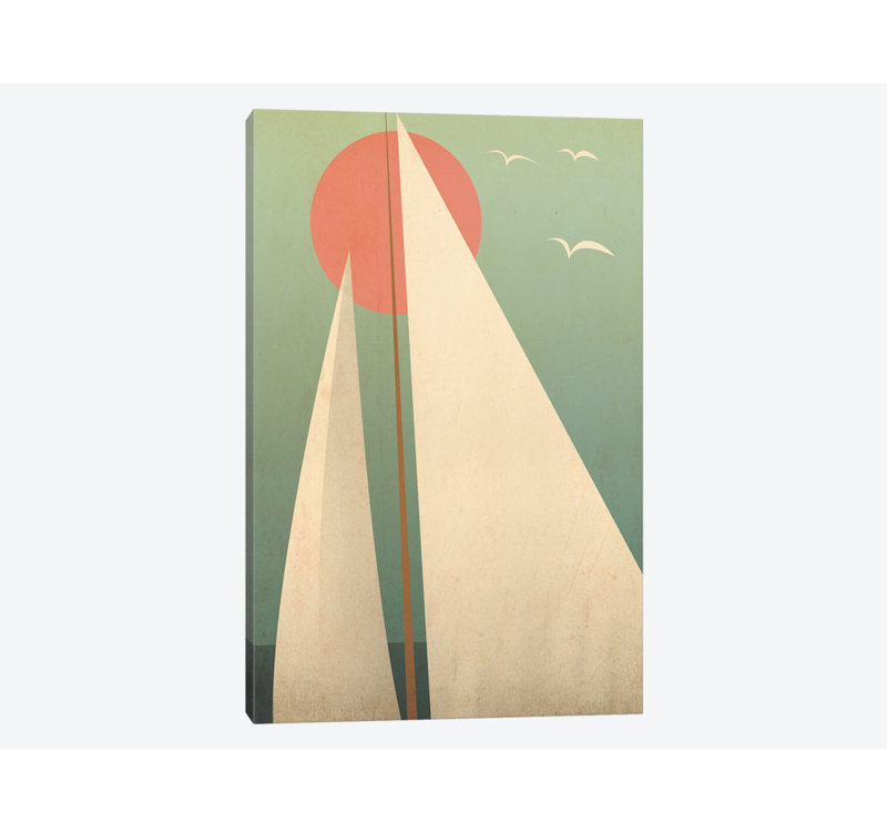 « voiles iii », impression sur toile tendue, H 18 po x l 12 po x P 1,5 po, Toile tendue, Pas de tapis