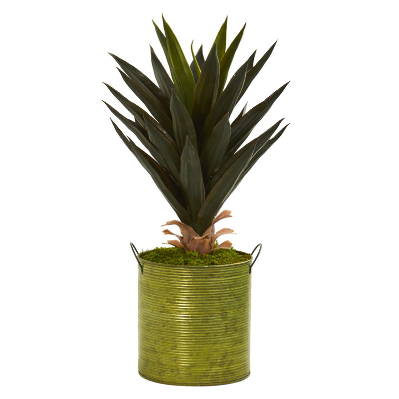 Agave artificiel 23 po en pot