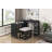 3-Piece Desks And Stool Set With Rolling Desk, 2 Charging Ports, Ideal For Home Office And Space Efficiency
