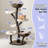 Catry 59" Floral Cat Tree with Scratching Post