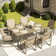 7 Piece Outdoor Dining Set with 70’’ Dining Table and 6 Sling Chairs