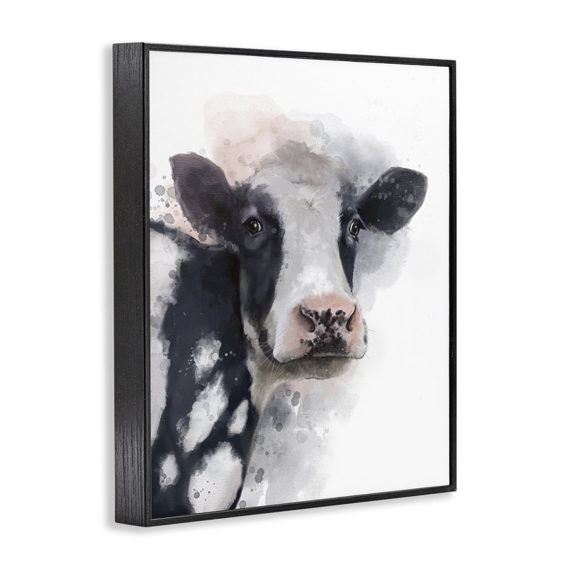 Et veau, estampe numérique par Matthew Piotrowicz, H 30 po x l 24 po, Giclée encadrée noir minuit