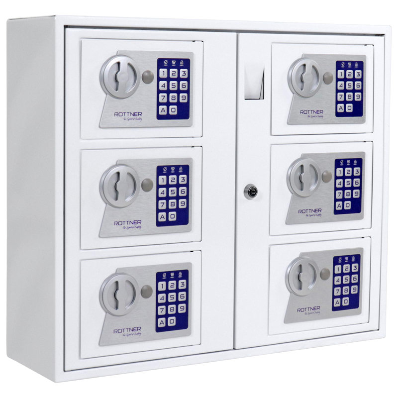 Steel Wall Organizer with Electronic Lock
