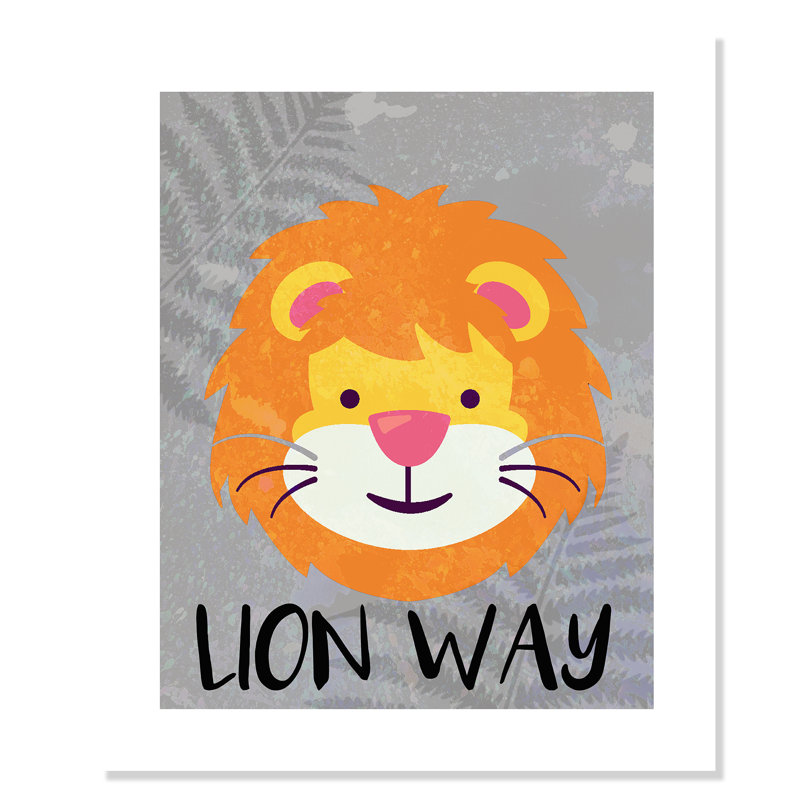 Impression sur papier Lion Way, H 40 po x l 28 po x P 1 po, Papier