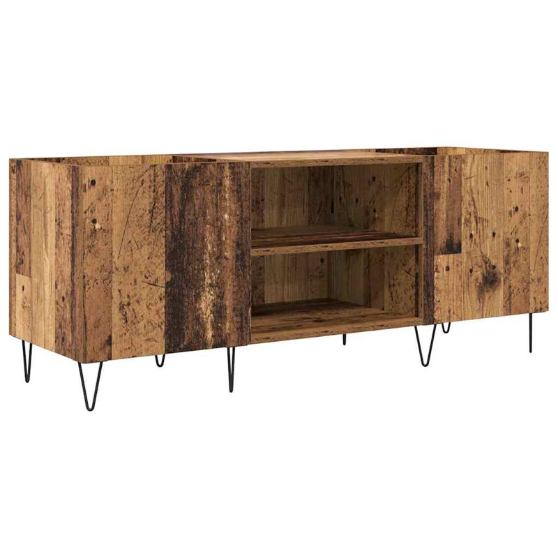 121cm Sideboard, Black/Old Wood