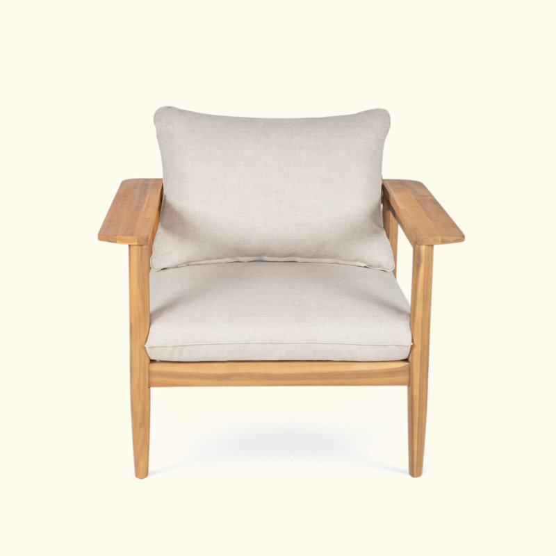 Méridienne d'extérieur en bois d'acacia, 1
