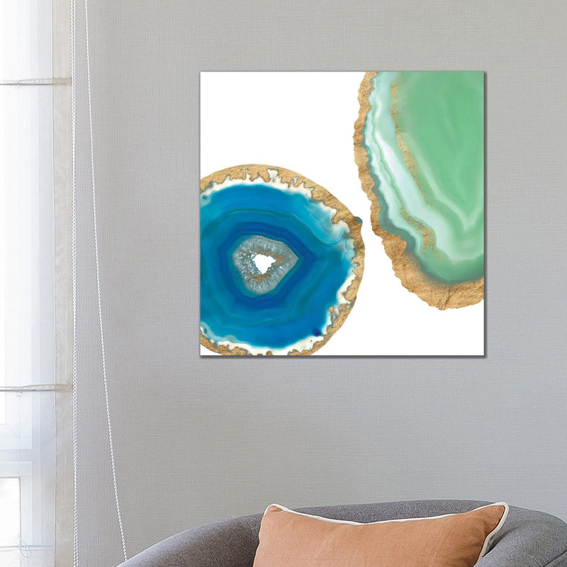 Gem Stones III by Jennifer Goldberger - Wrapped Canvas Square Print, 66.04cm H x 66.04cm W x 1.905cm D