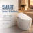 Smart Toilet with Auto Open/Close & Foot Kick Flush, Heated Seat, Warm Wash & Dry, LED Display-129884013