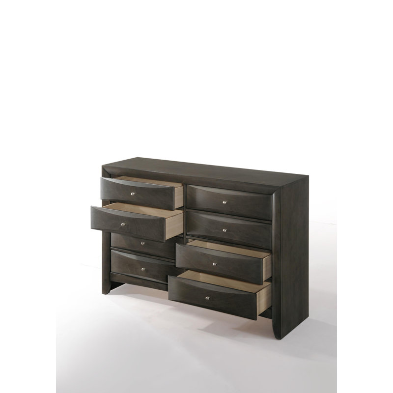 Houchins Solid Wood 59'' W 8 - Drawer Dresser
