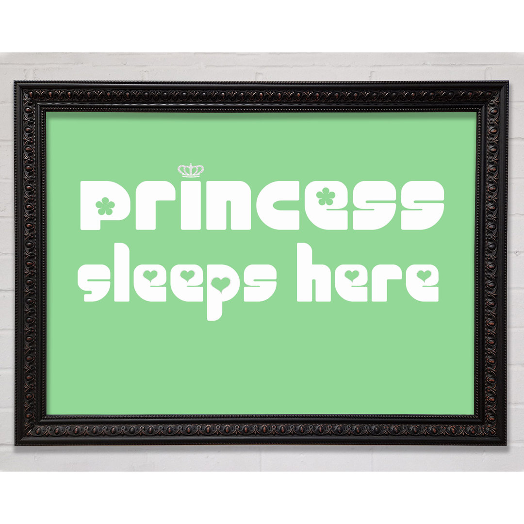 Gerahmtes Leinwandbild Princess Sleeps 2