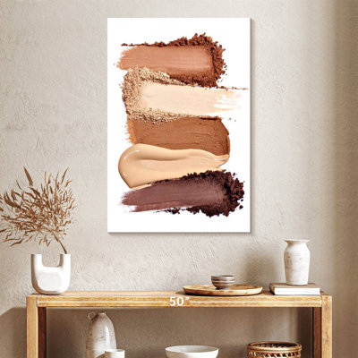 Crème et poudre de maquillage