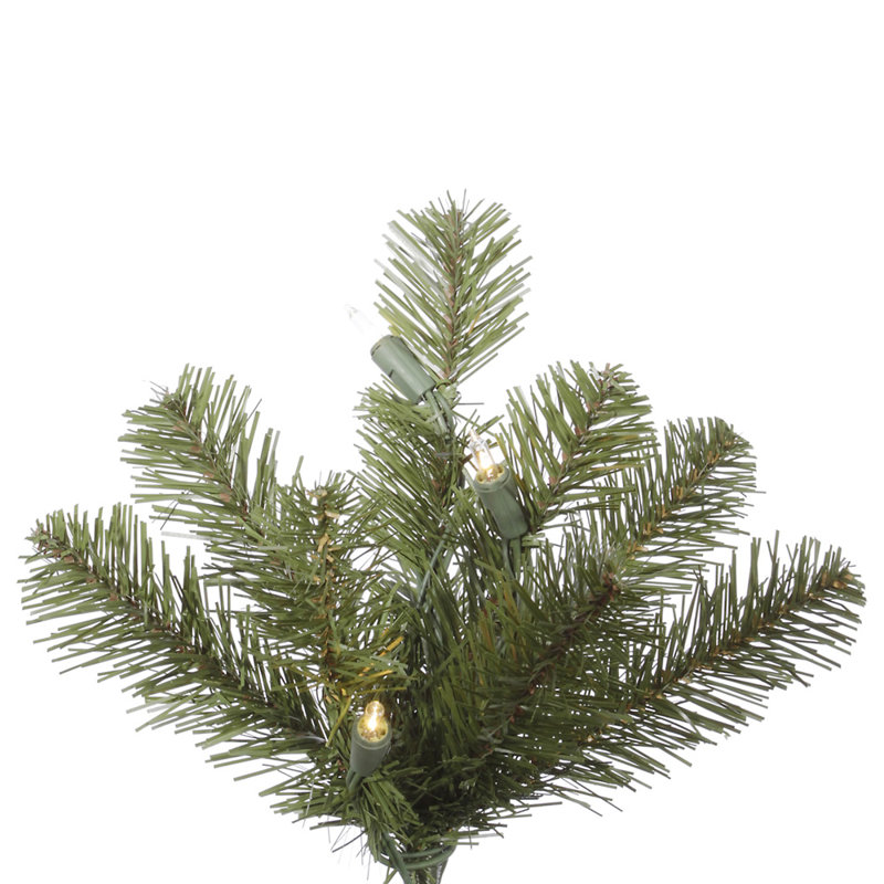 Ontario 9' vert épinette artificiel sapin avec 1000 Dura-éclairé des lumières claires avec support