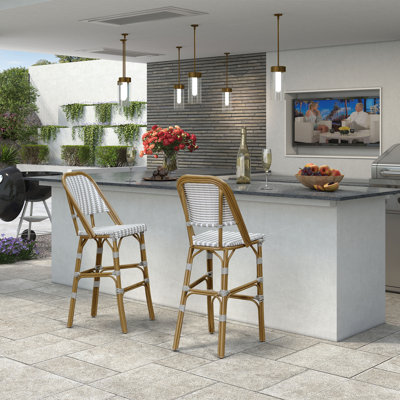Ensemble de 2 tabourets de bar Leaf