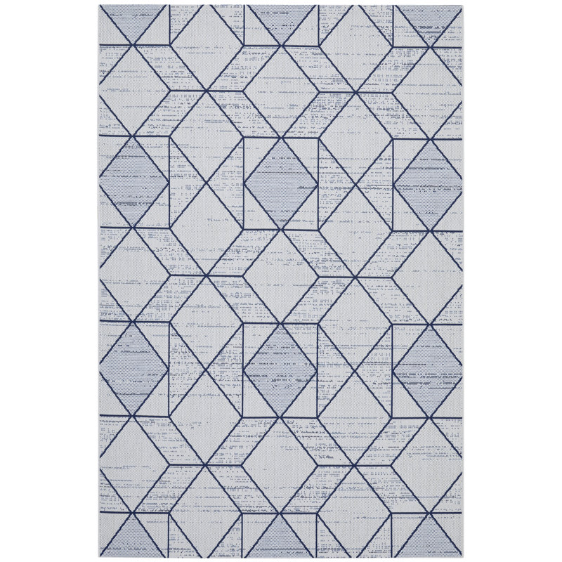 Science Rectangle Geometric Area Rug, Rectangle 80 x 150cm