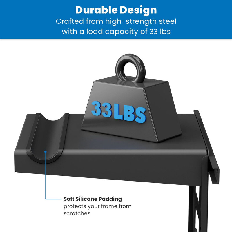 WFX Utility™ A704D8C0183B418BAF53D119E0F39EEC Wheelsup Series Bike Wall Mount With Shelf And Hooks
