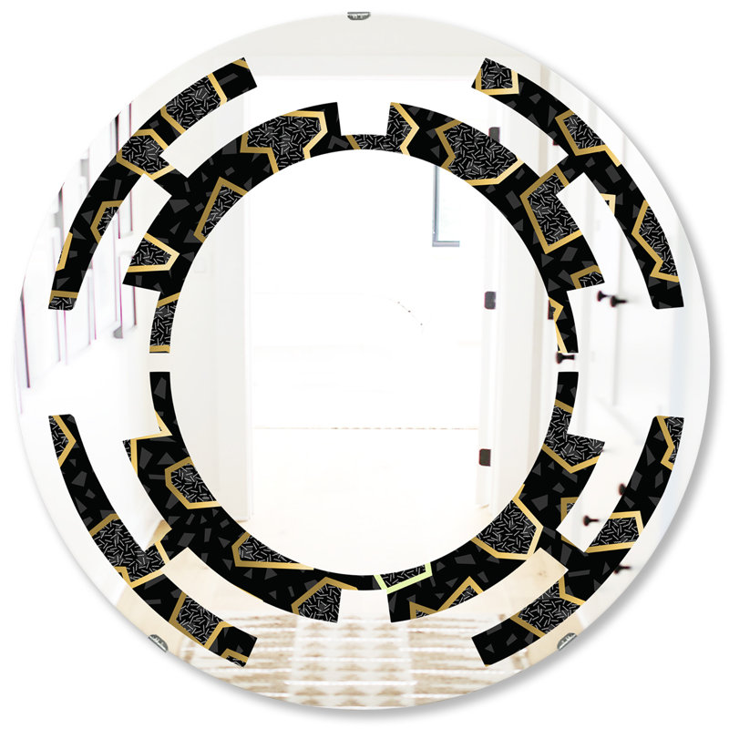 Miroir mural moderne sans cadre 80S Space, H 31,5 po x l po