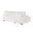 Plush Sectional Sofa W/ Pull Out Sleeper Made With Velvet Fabric- Cream (NJ Inventory)