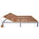 Freeport 207cm Long Reclining Acacia Double Chaise