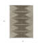 Tapis intérieur lavable abstrait ivoire 8 pi x 10 pi