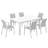 Calliana Patio Dining Set with Extendable Dining Table and Fully Assembled Stackable Chairs-91592063-100710284