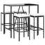 Ensemble de bar en osier avec tabourets Dinae-88468304-88468305