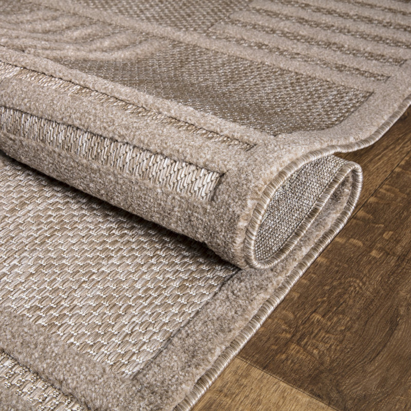 Koorosh Plaid Area Rug, Rectangle 60 x 110cm