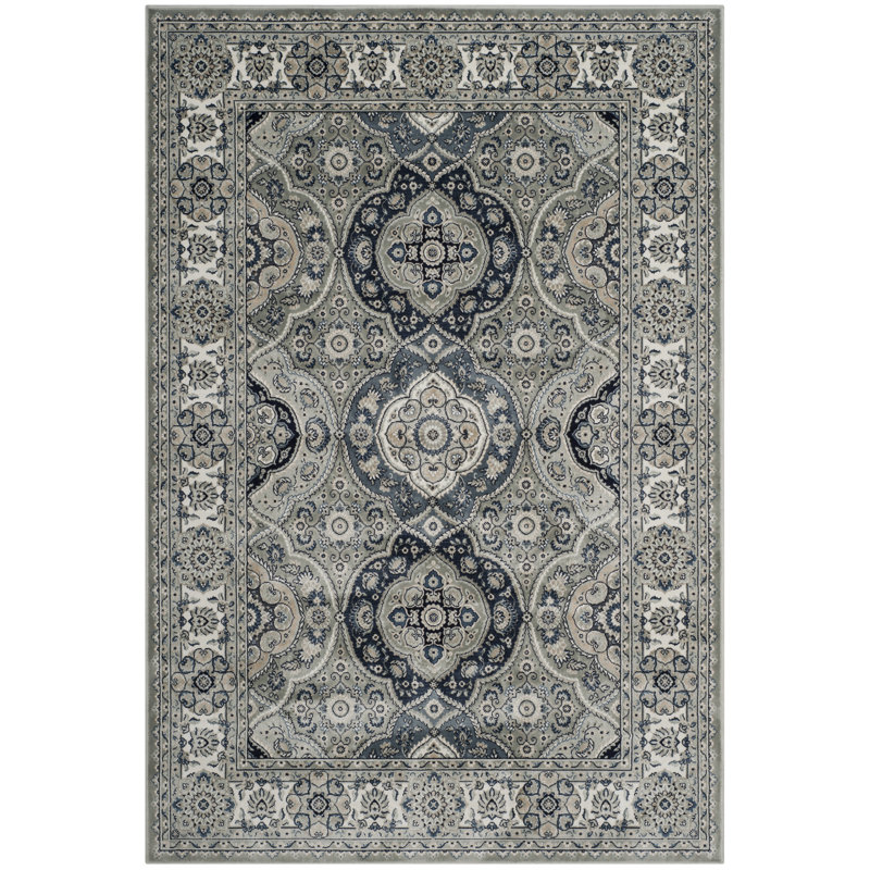 Tapis oriental en viscose Cherine Garden, Tapis de couloir 2 pi 2 po x 8 pi