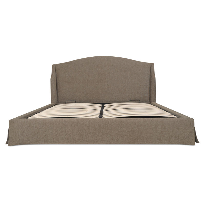 Weston King Storage Bed Cream, Queen, Brown