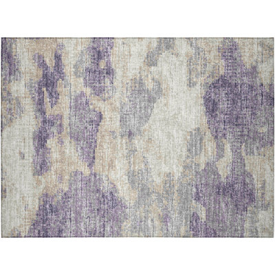 Skara Washable Abstract Indoor / Outdoor Rug