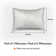 Backrest Wedge Pillow Triangular Headboard Pillow With Standard Pillow Cases For Queen Bed