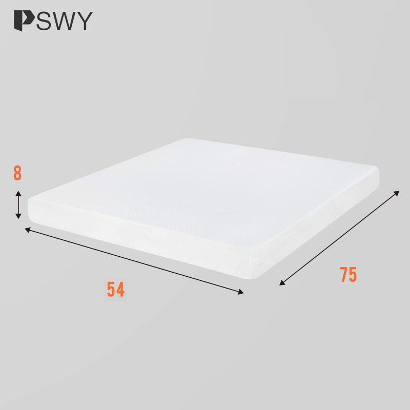 Matelas en mousse viscoélastique gélifiée 8 pouces, Double