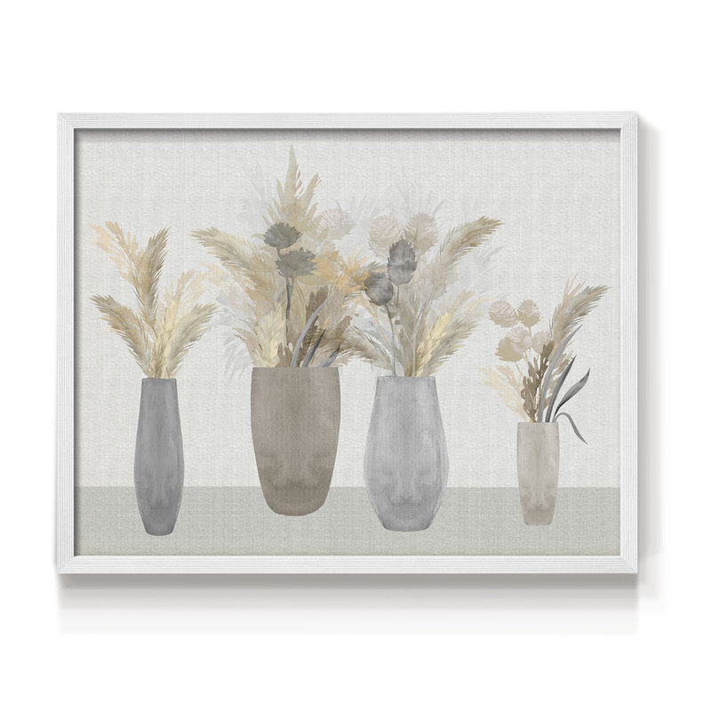 Cattail Still Life -Framed Print - Restickable