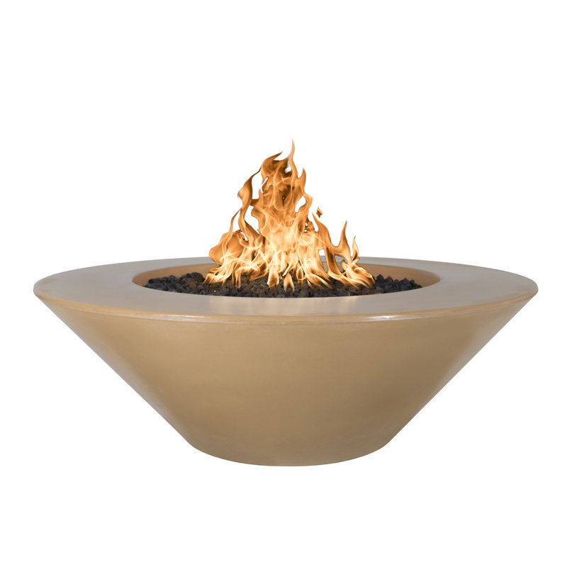 Cazo Concrete Fire Pit, Brown, Propane