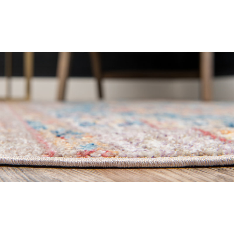 Tapis bleu / beige / orange Leanora Southwestern, Rectangle 9 pi x 12 pi 2 po