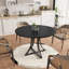 Table de salle à manger 40 "avec base en métal pour 4 personnes-129228077