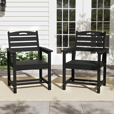 Hdpe Outdoor Dining Chairs by Latitude Run